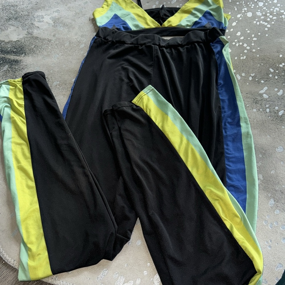 Custom Two Piece Pant Set With Matching Bralette. - image 3